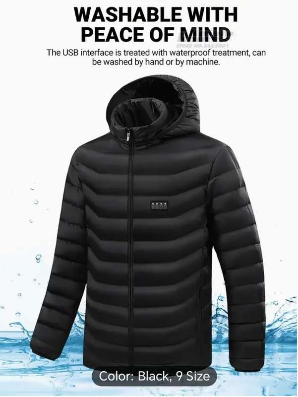 Mens Rapid-Warm Heated Jacket with 21 Zone Technology