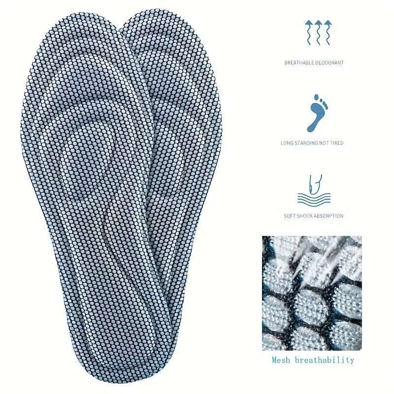 1 Pair Ultra-Comfort 5D Memory Foam Orthopedic Insoles for Men and Women