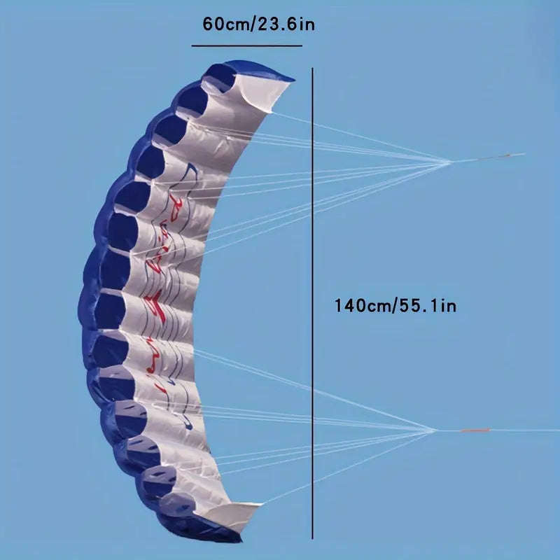 55inch/1.4m Double Line Soft Stunt Parachute Kite