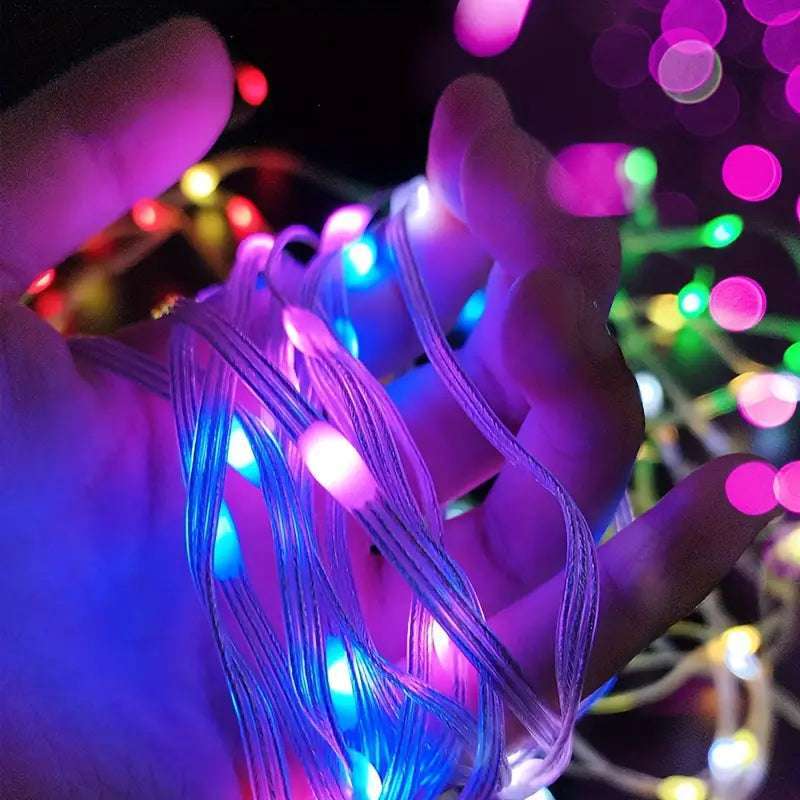 20Meter Color-Changing RGB LED Lights with Remote & App Control - USB Powered, Perfect for Holida...