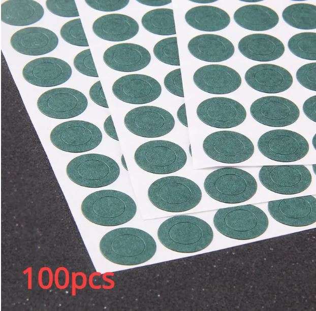 100-Piece Mixed Color Heat Shrink Tubing & Barley Paper Rings Set for 18650 Lithium Cells
