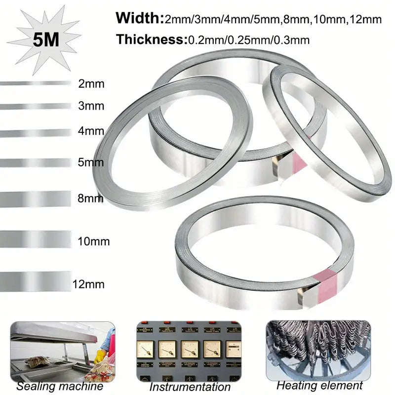 5M Nickel-Chromium Alloy Flat Strip Gasket for Sealing Machine