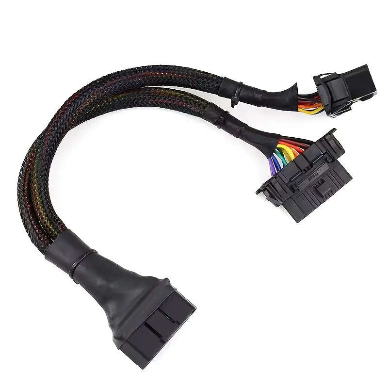 16-Pin OBD II Splitter Extension Cable