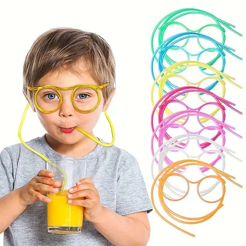 1pc Crazy Straw Glasses For Birthday Parties, Party Favors, Gift bag Stuffers