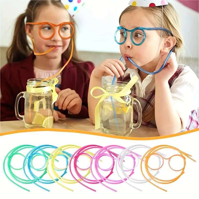 1pc Crazy Straw Glasses For Birthday Parties, Party Favors, Gift bag Stuffers