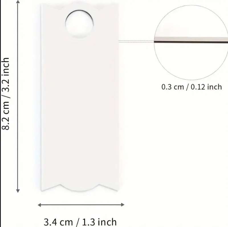 5pcs Sublimation Hardboard Name Plates Blanks For 40Oz Stanley Cups