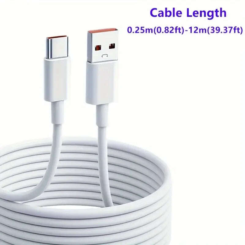 Extra Long 10Meter USB-C Fast Charging Cable for Samsung Xiaomi Huawei Honor OPPO VIVO Oneplus