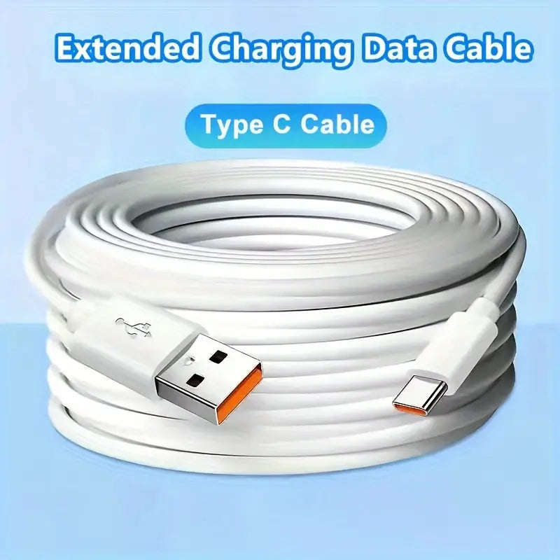 Extra Long 10Meter USB-C Fast Charging Cable for Samsung Xiaomi Huawei Honor OPPO VIVO Oneplus