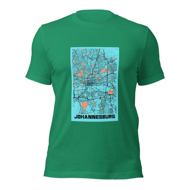 Johannesburg City Map Tee