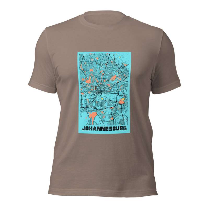 Johannesburg City Map Tee