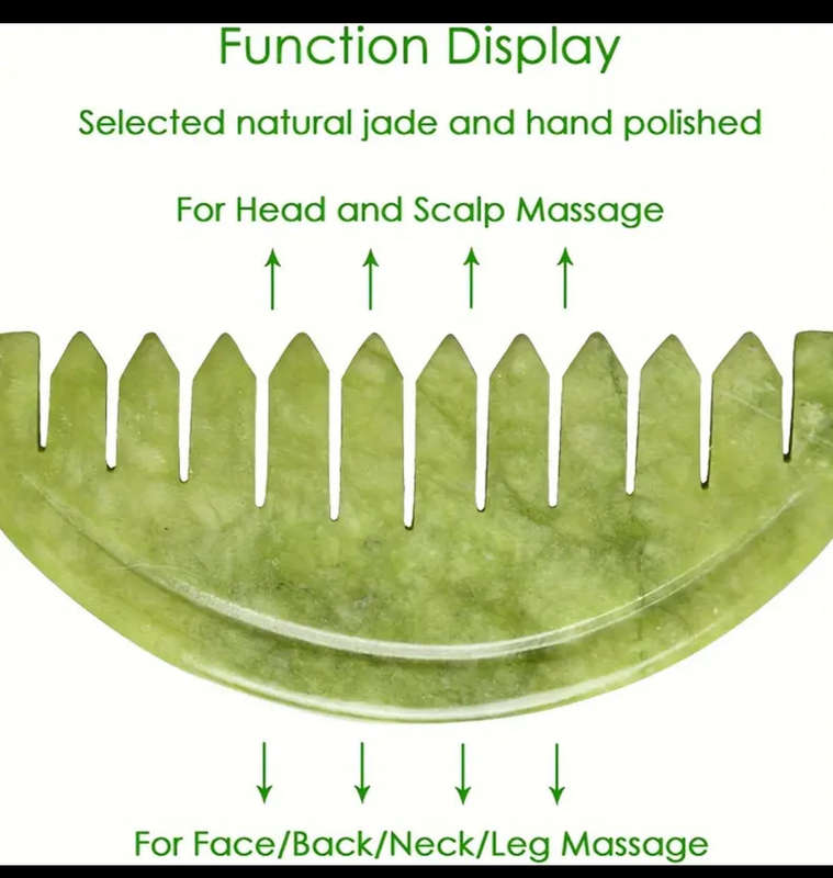 Natural Stone Massage Comb