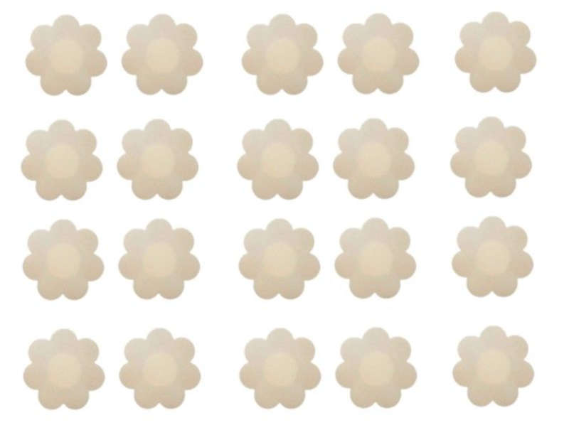 Boob Tape Nipple Covers - Disposable, Self Adhesive (10 Pairs) Pale Beige
