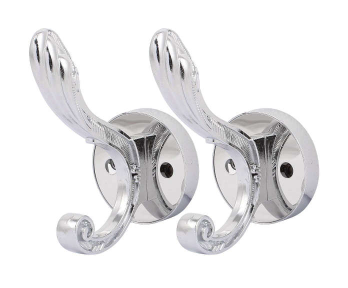 Stainless steel Round Coat & Hat Rack Set - Silver