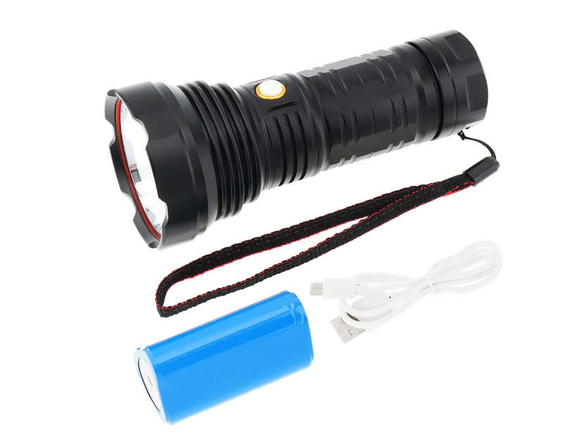 Waterproof 3000LM Bright LED Tactical Flashlight- T40 USB