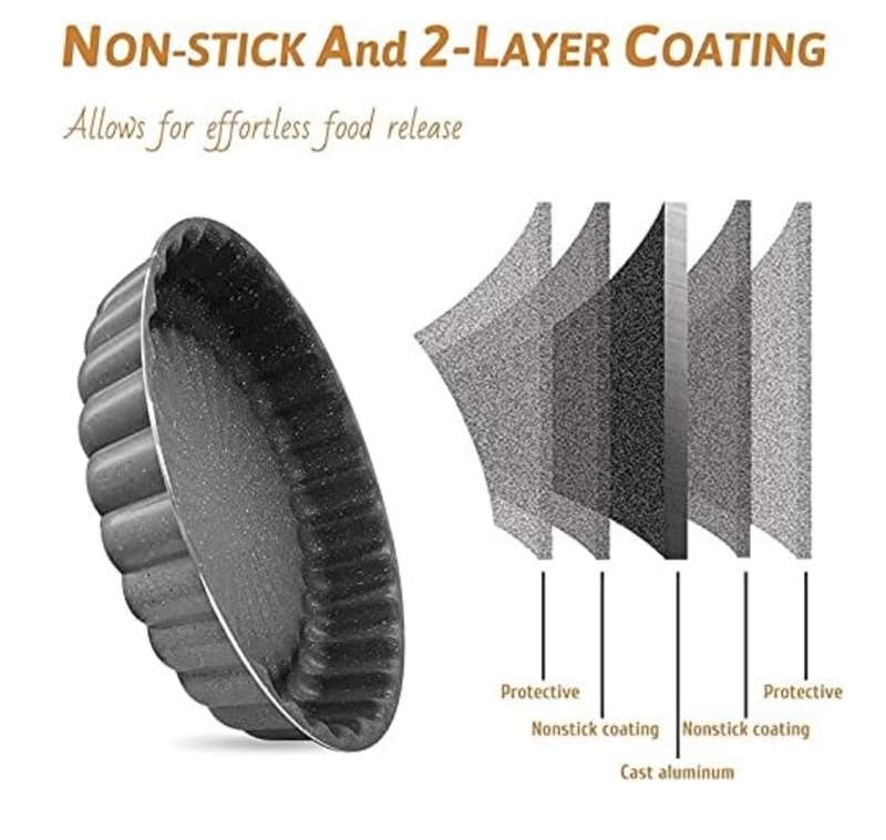 Black Carbon Steel Round Cake Pans