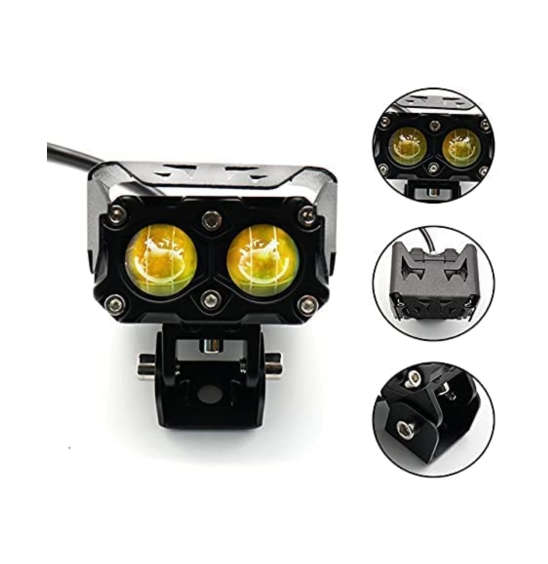 Motorcycle LED Spotlight Dual Lense Set