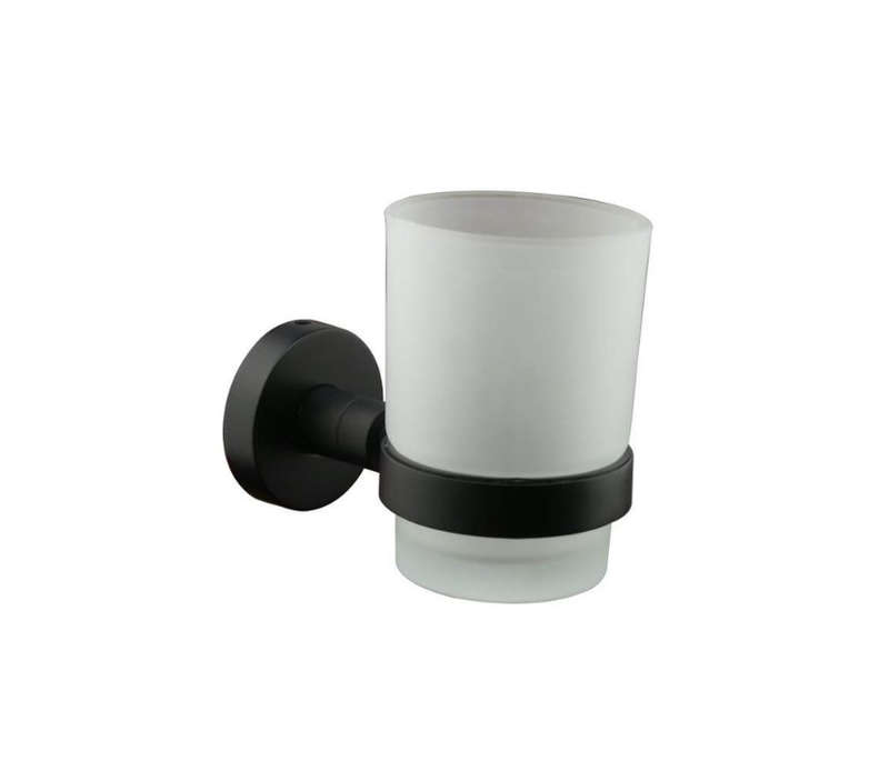 Black Ceramic Toothbrush Holder