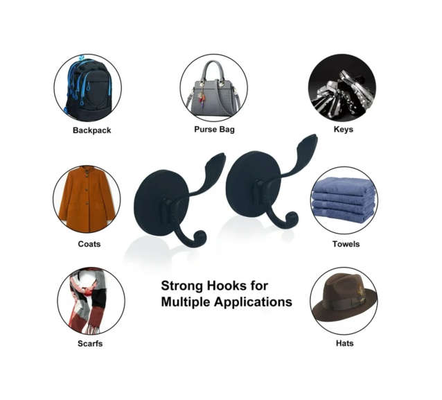 Stainless steel Round Coat & Hat Rack Set - Silver