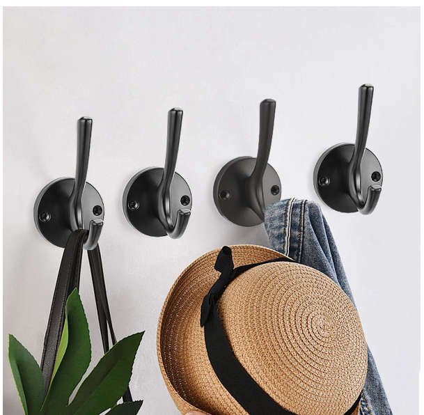 Stainless steel Round Coat & Hat Rack Set - Silver