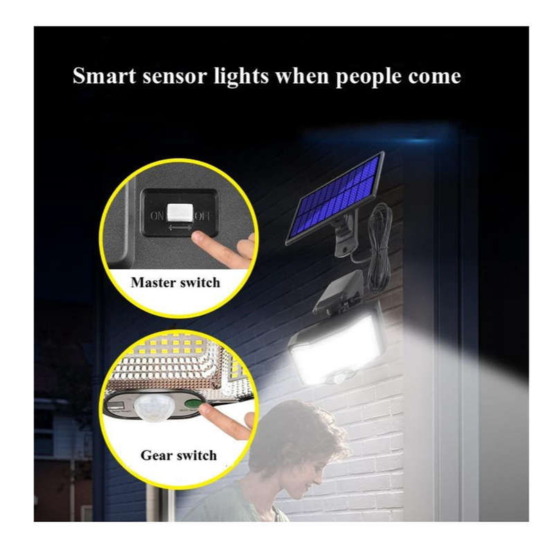 Outdoor Solar Sensor Light with Remote
