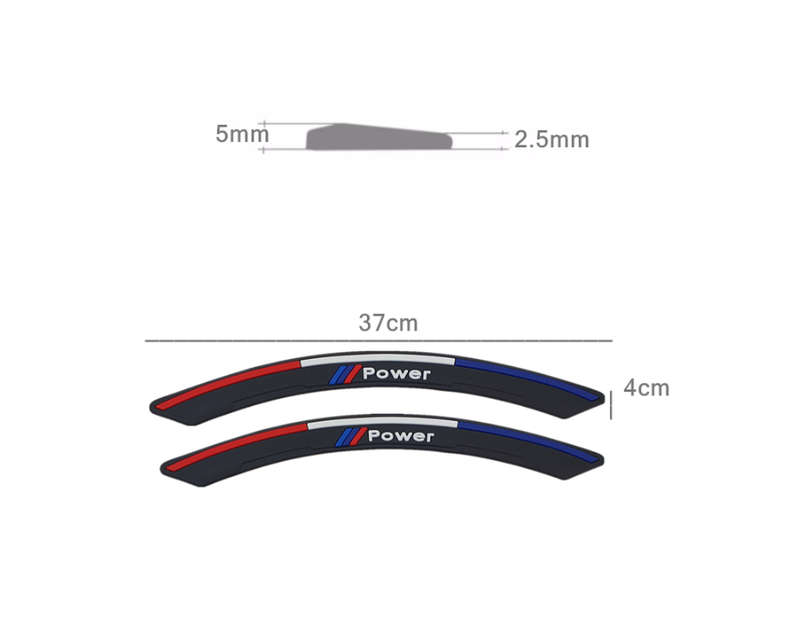 Decorative Anti-Collision Strips for Bumper/Wheel Eyebrow