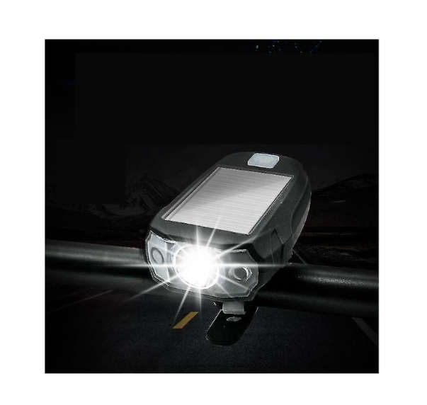 Front Bike Light Solar and USB Rechargeable 600 Lumen