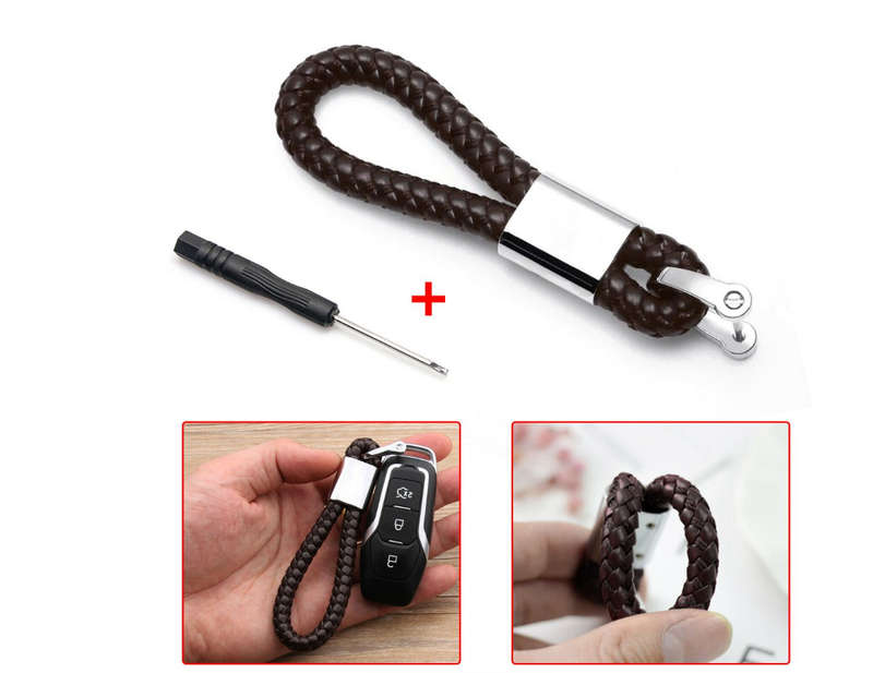 Mazda Braided Rope Key Ring Holder