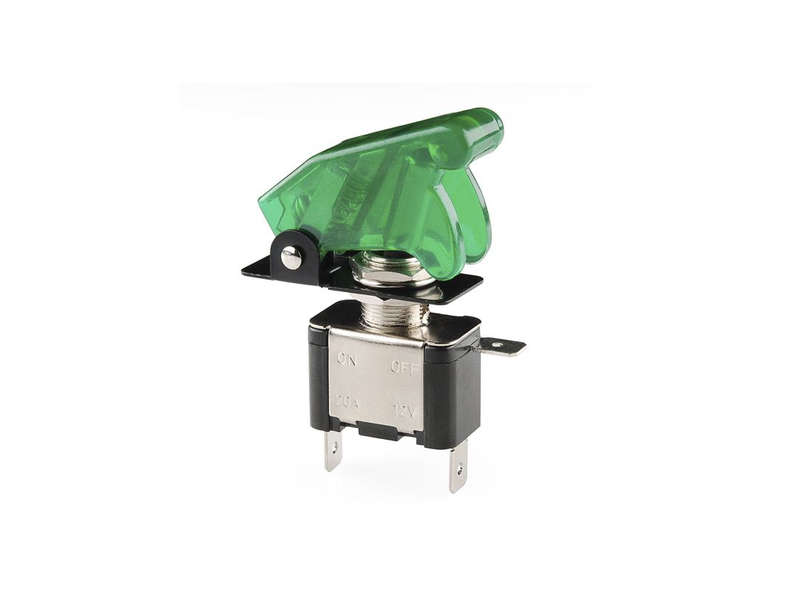 Switch Green Toggle Illuminating LED Tip Racing