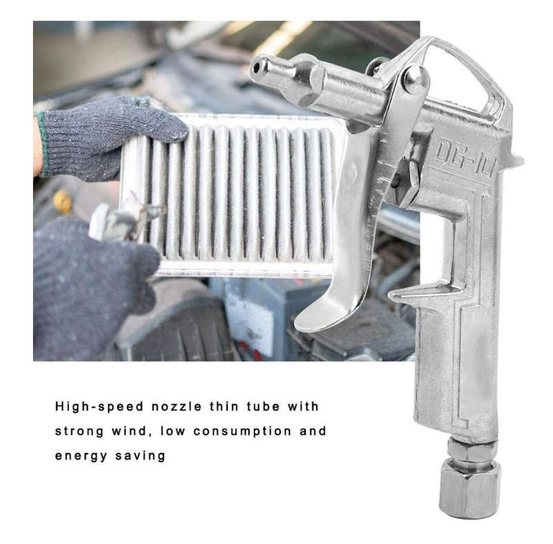 Aluminum Alloy Air Duster Blow Gun with Nozzle