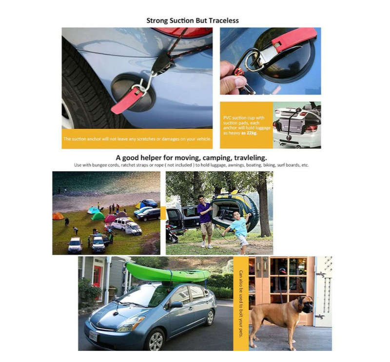 Suction Cup Anchor Tie Strap - Multifunctional Camping Equipment