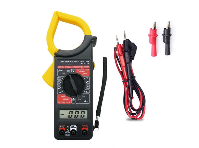 Clamp Jaw Digital Multimeter - Yellow