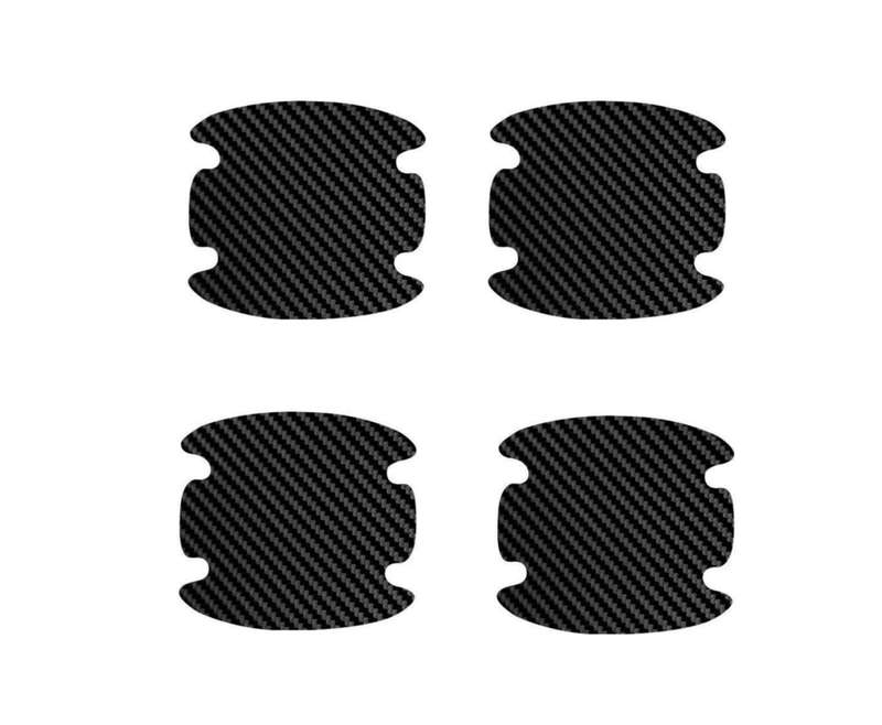 Carbon Fiber Door Handle Scratch Protector 4 Pcs