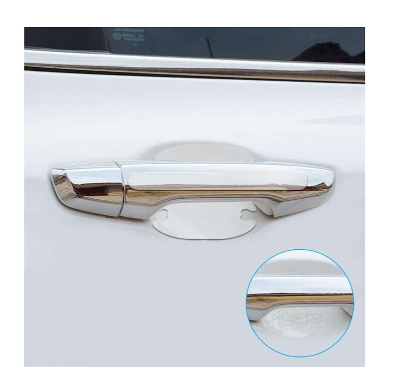Carbon Fiber Door Handle Scratch Protector 4 Pcs