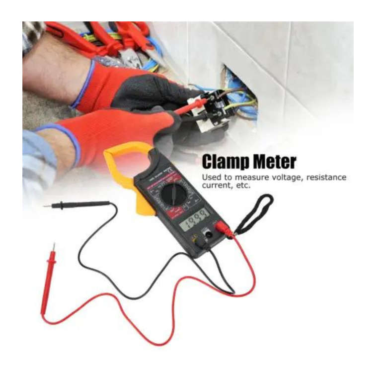 Clamp Jaw Digital Multimeter - Yellow