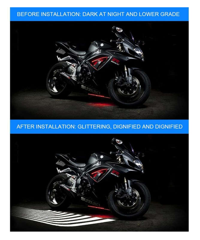 Motorcycle LED Projection Lamp Light 2Pc