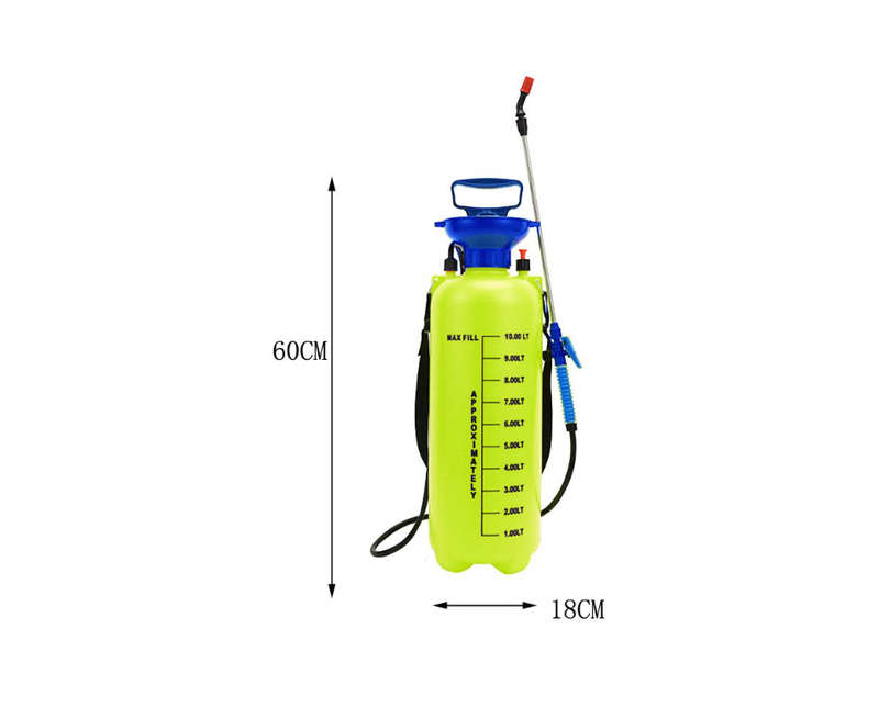 10L Large Capacity Lawn Garden Pump Pressure Sprayer Plant Watering Can