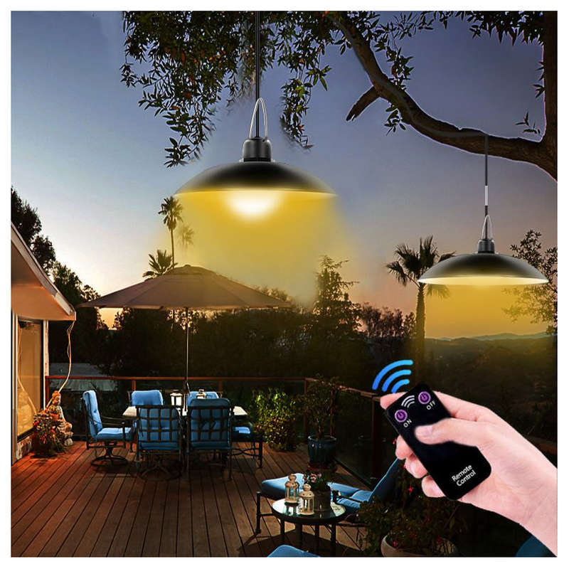 Solar LED Indoor and Outdoor Double Lights with Panel and Remote