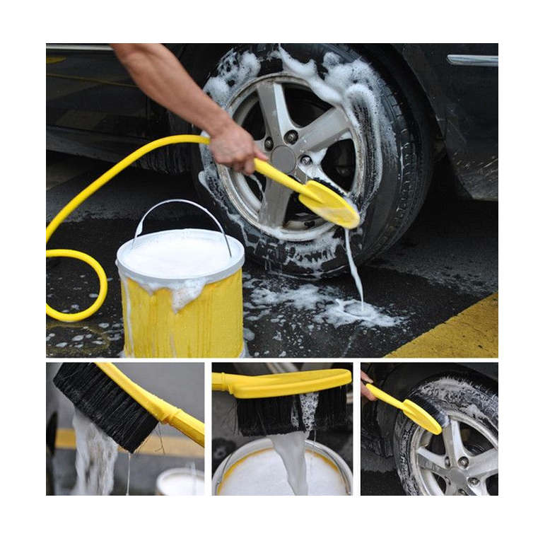Car Cleaning Brush With Hose Adapter
