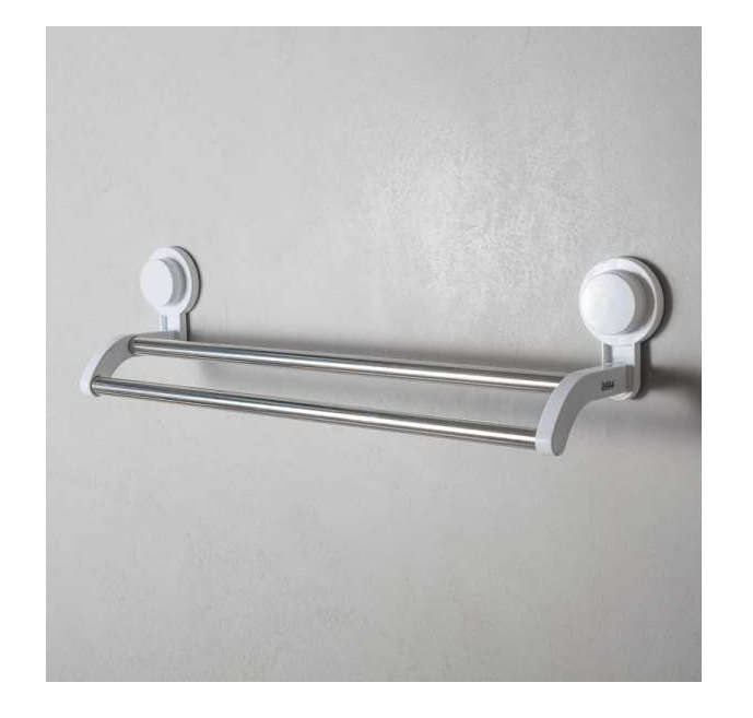 Double Rail Towel Holder Rack With Suction Cups