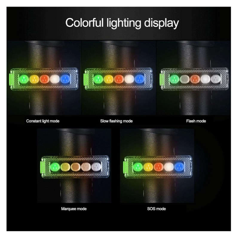 USB Rechargeable 5 Modes Control Rear Bike Lights