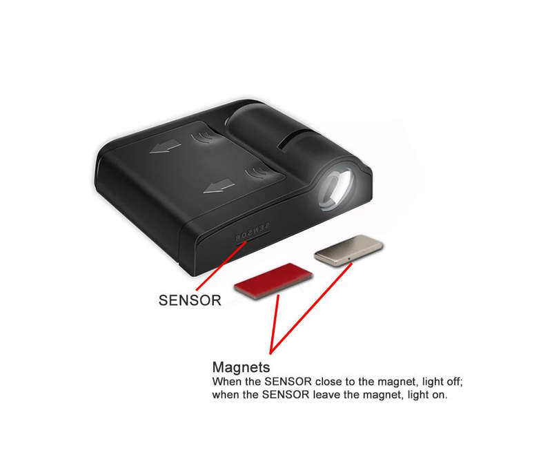 Mercedes Wireless LED Car Door Projector Logo Light