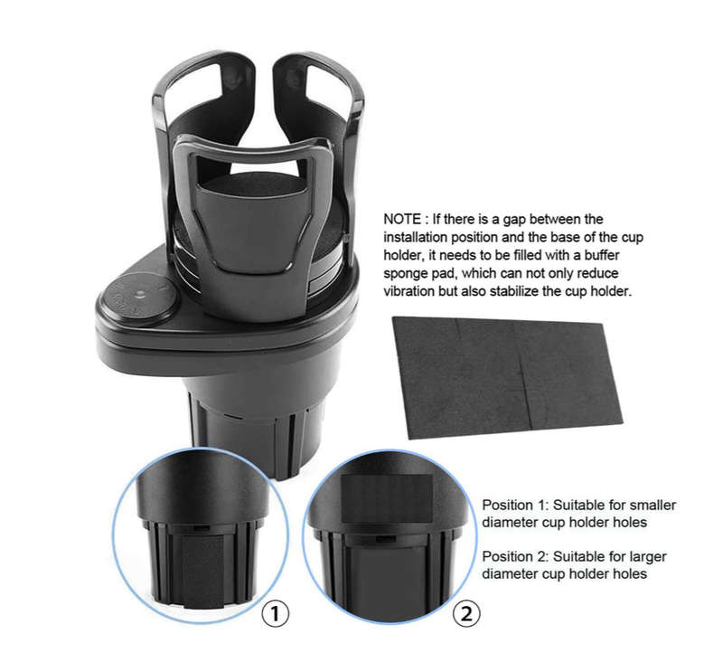 2 In 1 Vehicle-mounted Slip-proof Cup Holder