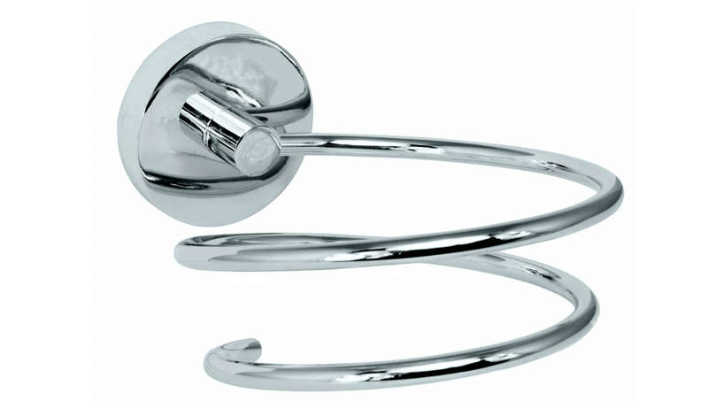 Hair Dryer Holder - Silver