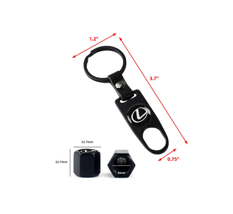 Air Caps Keychain Styling Compatible With Lexus