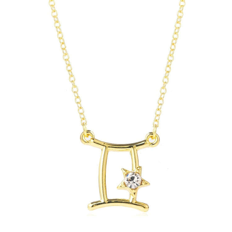 Zodiac Pattern Pendant Clavicle Chain Zodiac  Necklace(N2204-3)