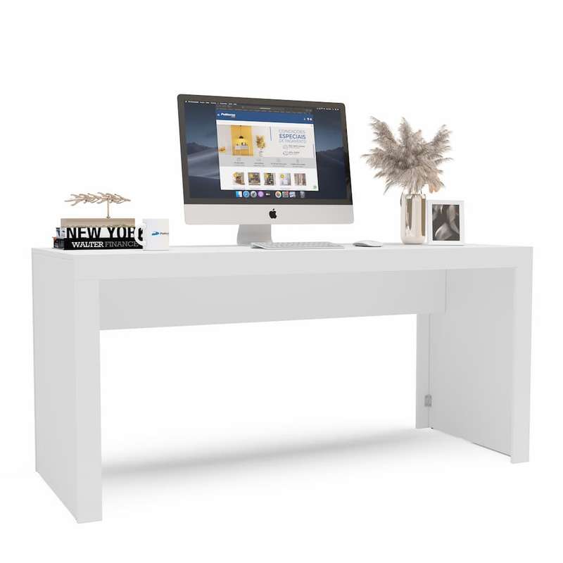 Clean White Office Desk