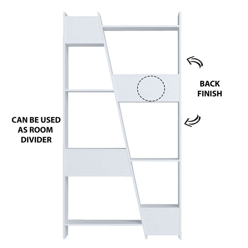 Zap Bookcase White