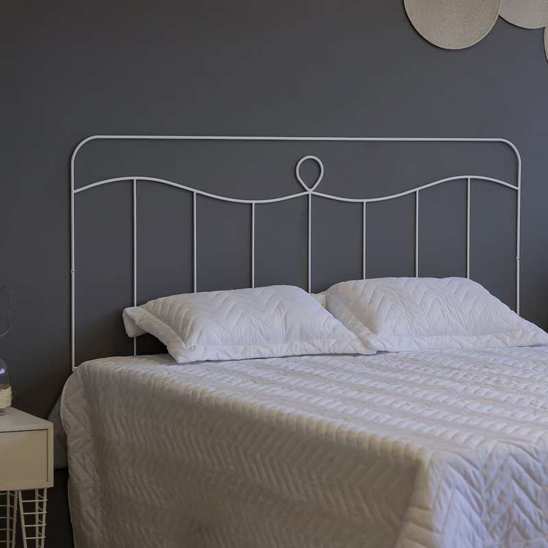 Vatican Queen Headboard White