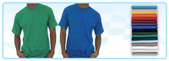 Plain Cotton Crew T Shirts - S / Grey