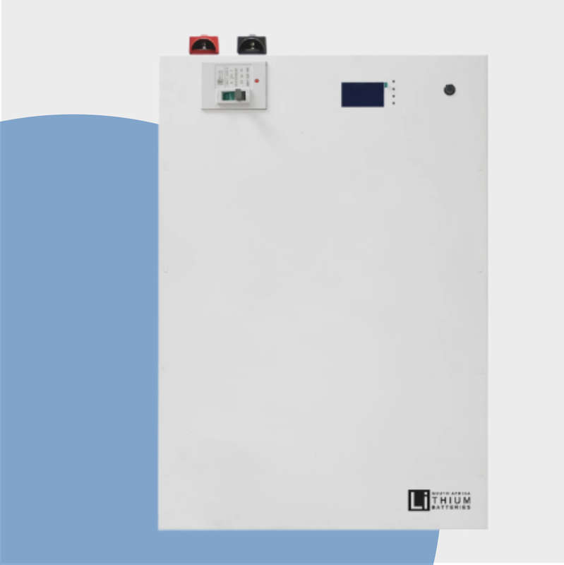 LBSA 51.2V 208Ah 10.6kWh LiFePO4 Battery Wall Mount White